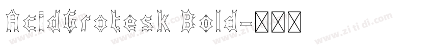 AcidGrotesk Bold字体转换